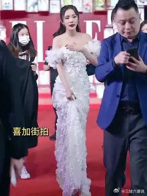 杨幂小姐姐成都红毯惊艳亮相