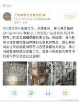 Angelababy为甘肃捐助物资