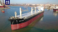 国内首制世界最大多用途纸浆船在大连交付