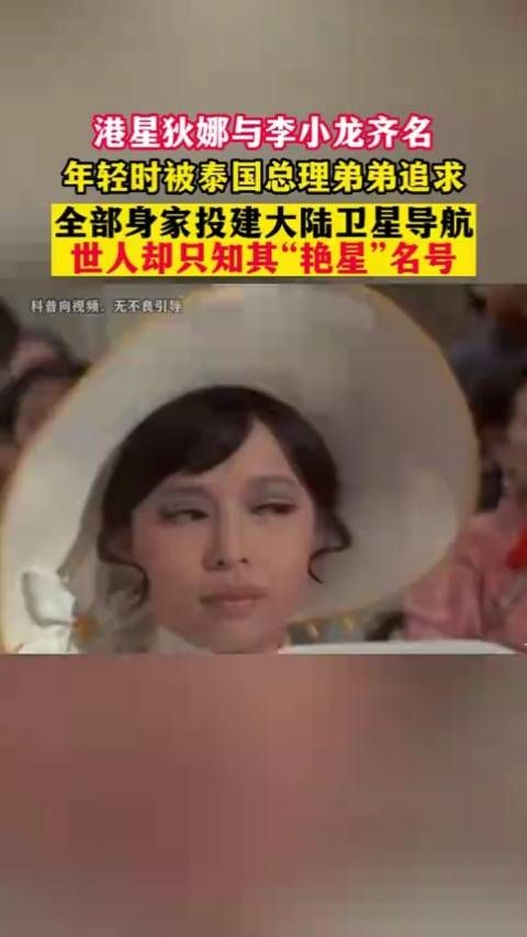 港星狄娜与李小龙齐名,从破产到成为卫星导航之母……