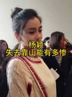 杨颖失去靠山能有多惨