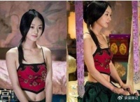 9大女星肚兜装，赵丽颖土气，而她比温碧霞的妲己都性感