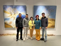 演员黄小蕾，伍宇娟同学好友助阵艺术展