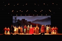 湖北竹溪史诗剧《望和平·楚长城》首演