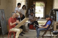 湾区艺术家走进翁城，用丹青助力乡村文化振兴