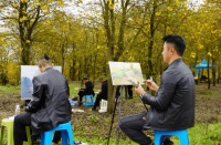 喜迎世园会 多位画家走进邛崃西江村写生创作