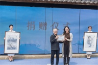 寄情丹青不忘故里 宁波慈城画家邵秉坤捐赠80余幅画作