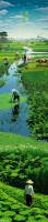 AI绘画｜二十四节气长卷⑤谷雨：春耕农夫忙