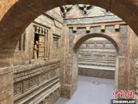 89件宋金壁画展出 金代墓葬“搬进”展厅