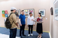 第八届首都师范大学艺术季初教院“杏坛筑基”师生书画作品展开幕