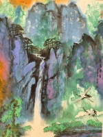 “华彩万象”权迎升绘画艺术展亮相鸟巢