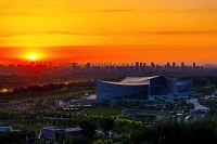 看！今晨朝霞满天，美如一幅画