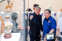 钟连盛景泰蓝经典代表作展出，“连盛九珍”各领风骚