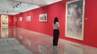济源一中美术教师国画展在未来美术馆展出