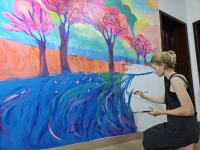 当俄罗斯艺术家遇见海南黎锦