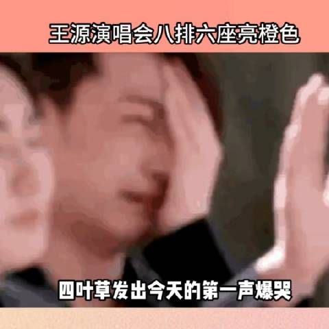 王源演唱会八排六座应援灯是橙色,在一片绿海里唯一的一抹橙色…