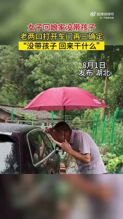 女子回娘家没带孩子,老两口:没带孩子,回来干什么!