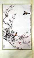 于非闇 梅竹双鸠 (64X45)