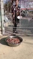 请问怎么样才可以在不倒掉的情况下把碗端出来？