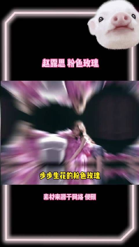 赵露思 特别娇俏的粉色玫瑰 耀眼又充满着破碎与倔 强!