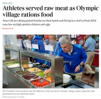 反过来了？外媒：大量英国运动员投诉奥运会伙食太差，英国紧急向巴黎调派厨师