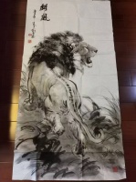 现代书画家戴奇书画《雄风》