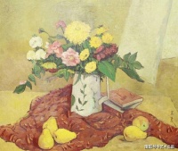 潘玉良的花，宁静淡雅