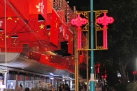 贺国庆 添光彩 中国结霓虹耀香江