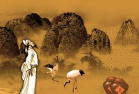 李白醉酒后在墙上写字，醒来之后，连人带诗都被千金小姐拿下