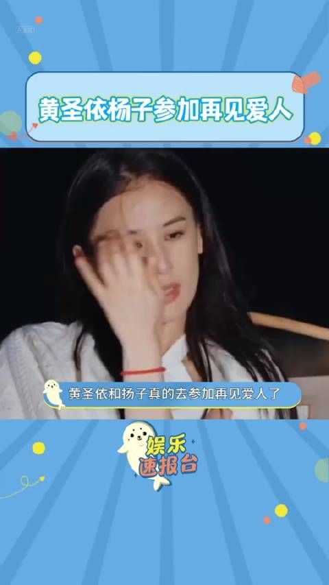 黄圣依杨子参加再见爱人真是去离婚的啊，之前看路透还以为是观察室嘉宾…