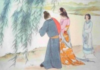 这首词，是他躲在床底所作，原因是偷看到一对恋人的云雨欢情