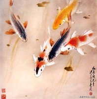 花鸟大师赵少昂，画鱼也精彩