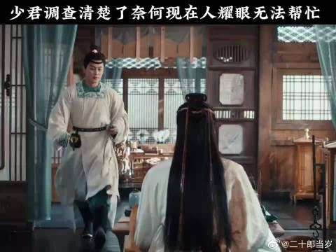 少君调查清楚了奈何现在人耀眼无法帮忙