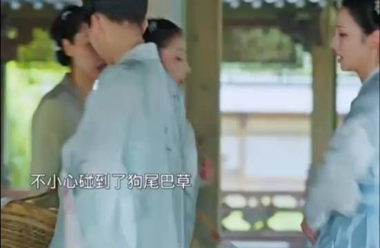 宜宁不小心碰到狗尾巴草过敏了