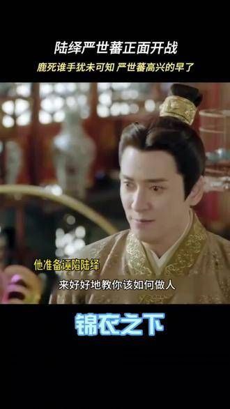 陆绎与严世蕃正面交锋,胜负未定,严世蕃高兴得太早了