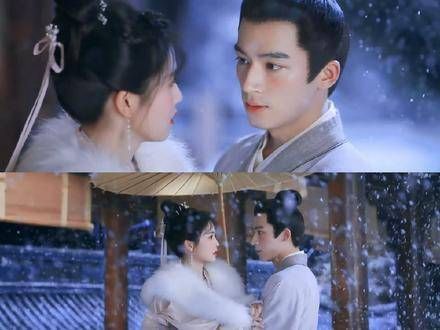 雪夜共诉衷肠,飞雪飘飘,情深意浓