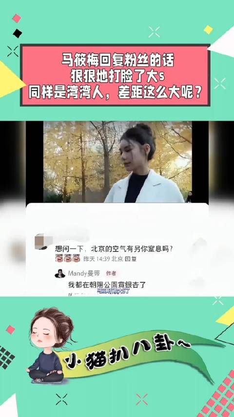 马小梅打脸大S了,网友留言,北京的空气有令你窒息吗?
