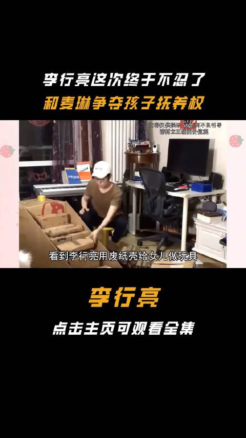 李行亮这次终于不忍了,和麦琳争夺孩子抚养权!进去一个麦琳出来五个李行亮