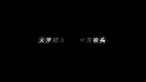 就这个大梦归离爽!我看是谁还没有追!