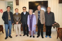 东西南北中五位老诗友同悼叶先生