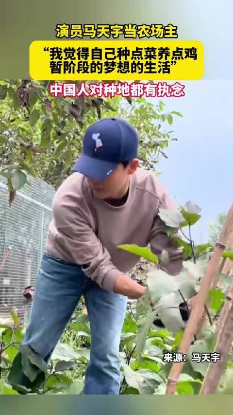 马天宇当农场主,“我觉得自己种点菜养点鸡 暂阶段的梦想的生活”