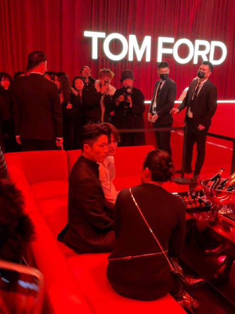 石凯&雅亮相Tom Ford Beauty活动现场