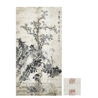 鹤道人*杨晋《花鸟》