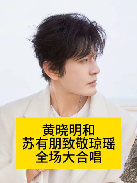 黄晓明和苏有朋致敬琼瑶,全场大合唱苏有朋黄晓明 还珠格格苏有朋唱雨蝶