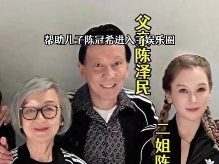 陈冠希一家七口的合照中,两位姐姐的颜值也非常出众!