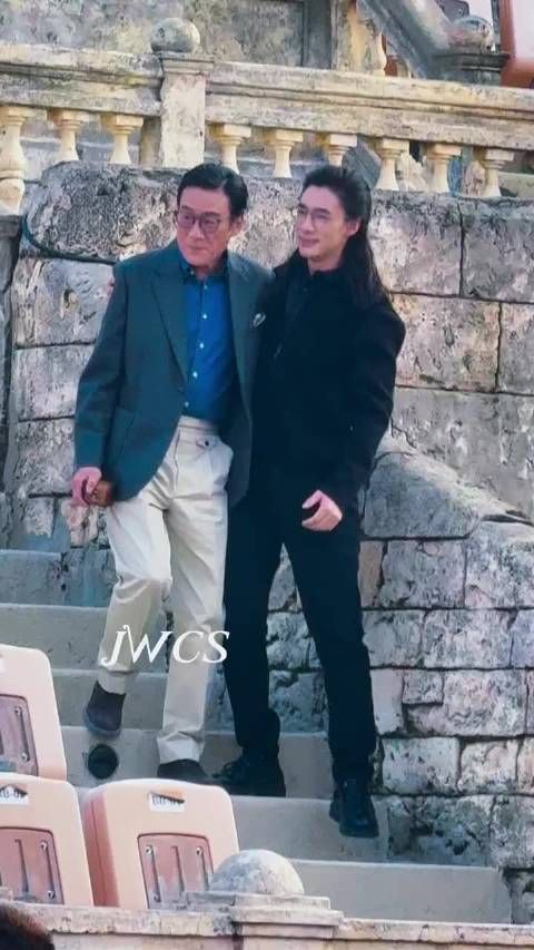 梁家辉和此沙的路透,豪门父子既视感拉满,《捕风追影》剧情狠狠期待