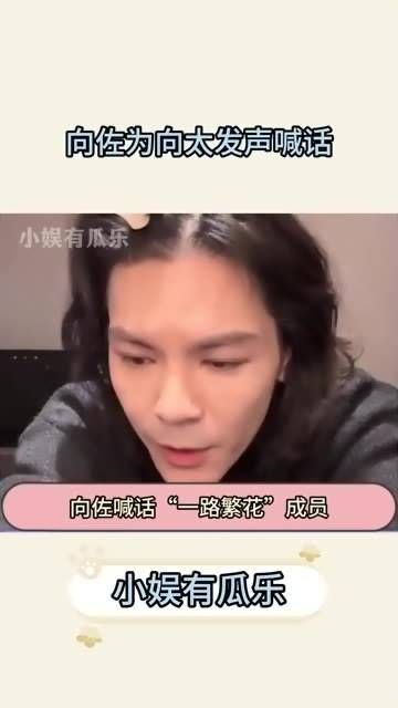 向佐呼吁一路繁花的成员们,不要再让向太感到困扰了