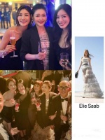 大S穿3年前汪小菲买的裙子与具俊晔出席宴会，合影曝光，画面尴尬