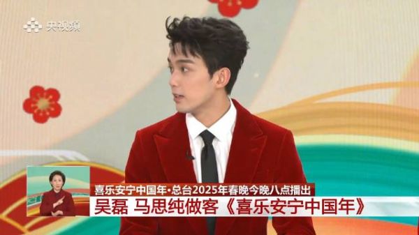 吴磊 马思纯 喜乐安宁中国年（一年又一年）2025央视春晚新闻直播间采访
