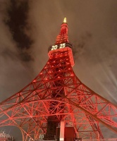 跨年迎春 东京塔七度披红装